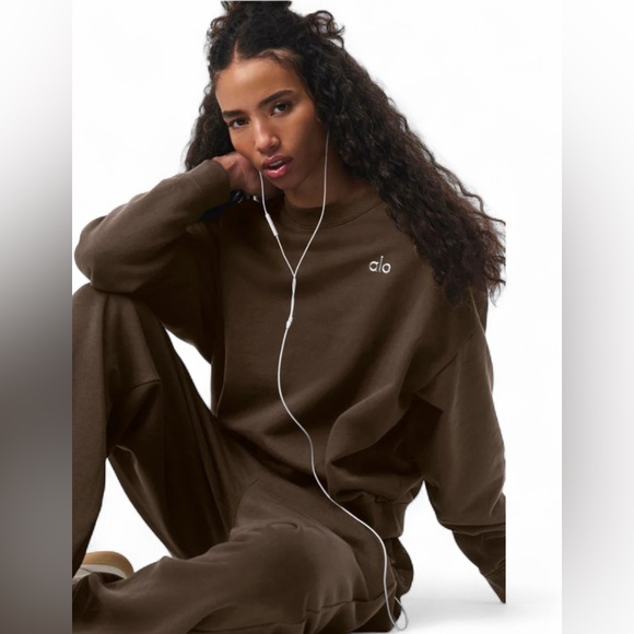 ALO Yoga Brown Women's Sweater - Picture 2 of 6